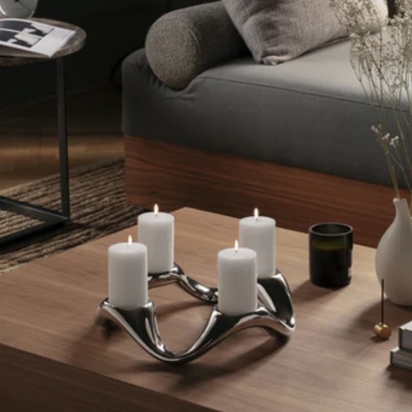 Georg Jensen NIB  Cobra Round Candleholder - Picture 5 of 5